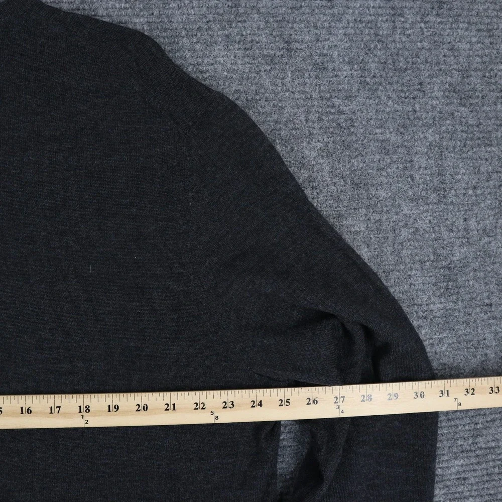 Calvin Klein V-Neck Sweater Mens XXL Extra Fine Merino Wool Knit Business Casual
